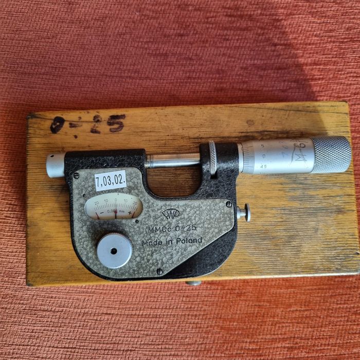mikrometr czujnikowy (pasametr) FWP vis poland mmcc 0- 25/0,002mm