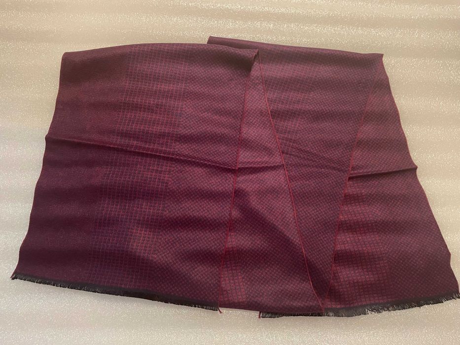 PNA Premium Wizytowy Elegancki Męski Szalik w kolorze bordowym