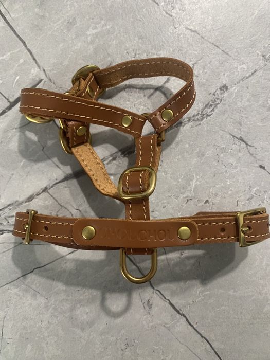 Шкіряна анатомічна шлея Chou Chou "Classy" XS — оригінал