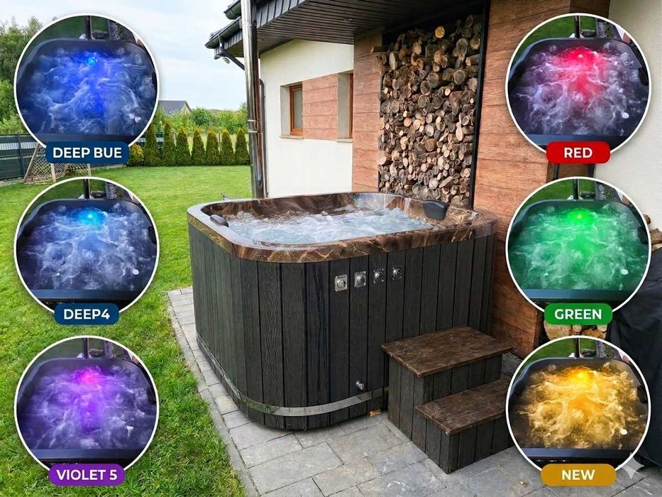 Balia ogrodowa na drewno Jacuzzi bania ruska bania hottub