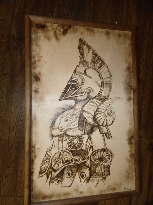 Obraz ręcznie wypalany