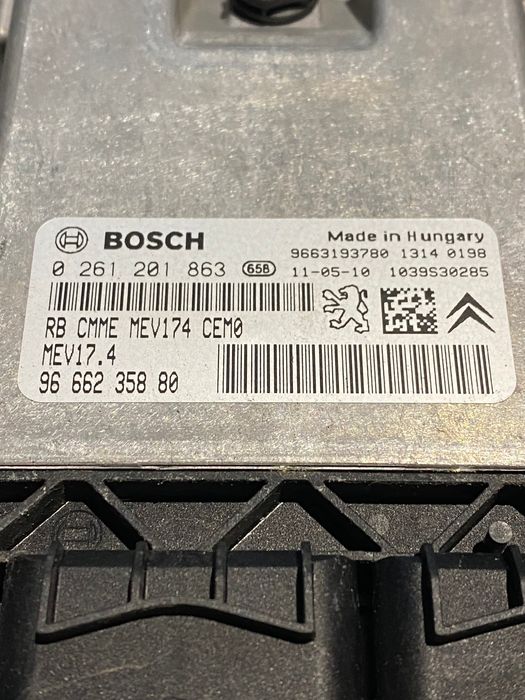 Centralina Motor / ECU 0261201863 | 9666235880 - PEUGEOT 207/207+
