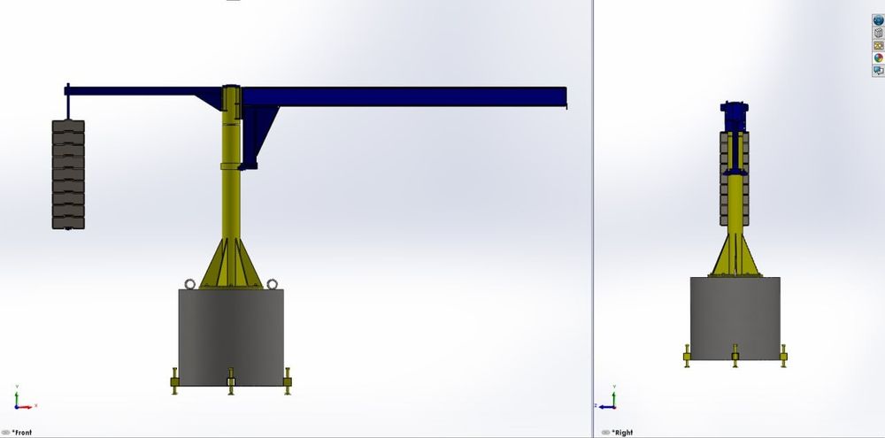 Кран консольно поворотный 1-2т