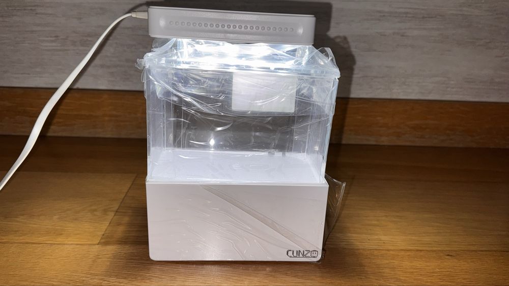 Mini aquário CUNZO com sump e iluminação LED