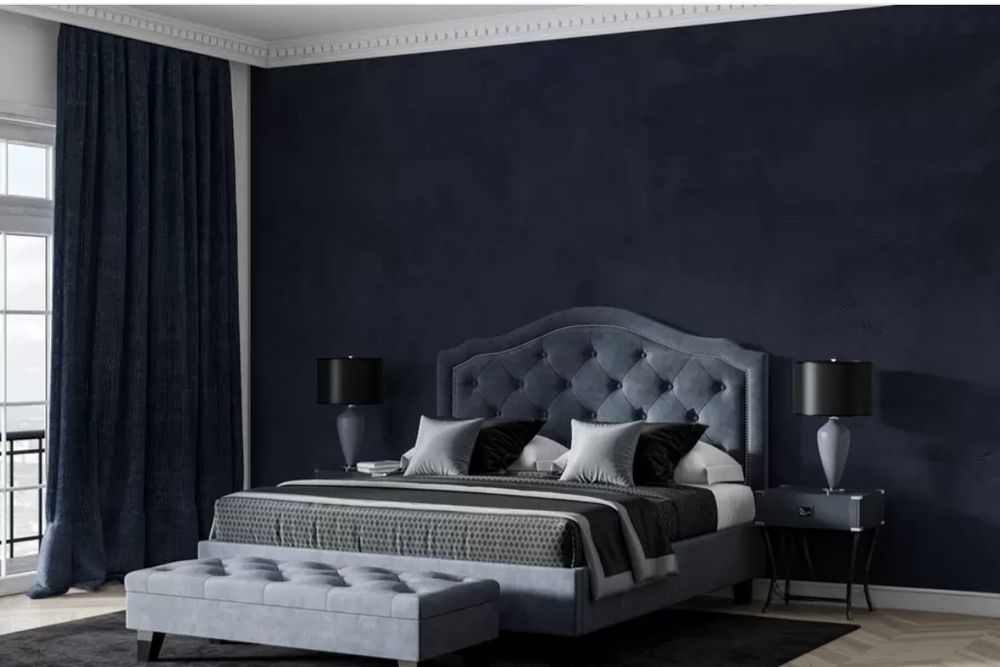 Fototapeta niebieskie tlo z efektem betonowej ściany 220x240