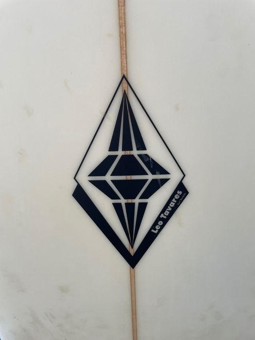 Prancha fish twin fin Leo Tavares e capa (nova)