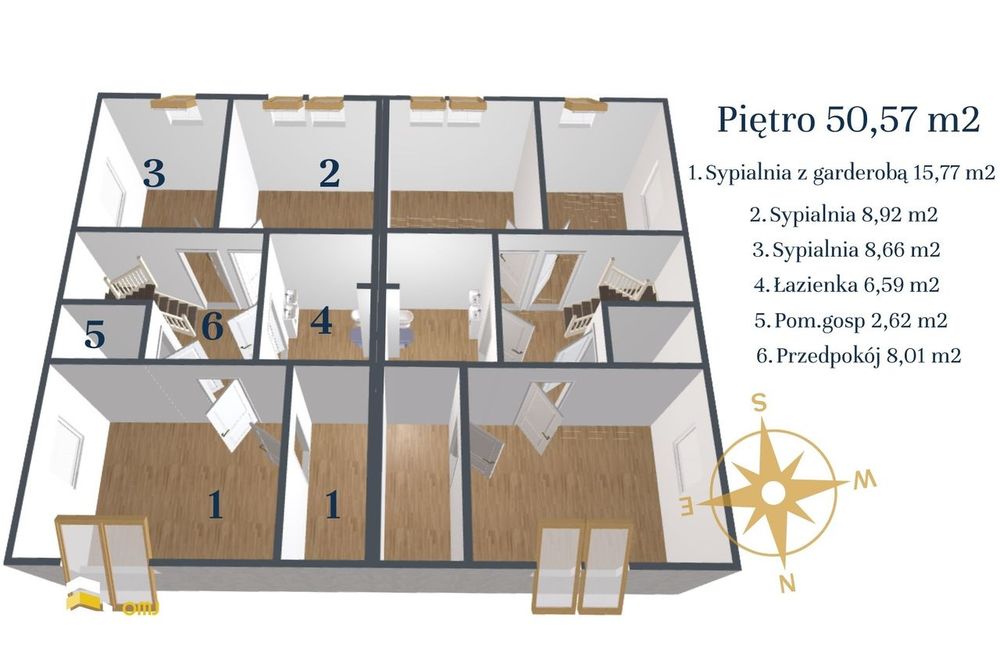 Nowoczesny bliźniak 121,42 m² Jaczkowice k. Oławy/Pompa ciepła/Garaż