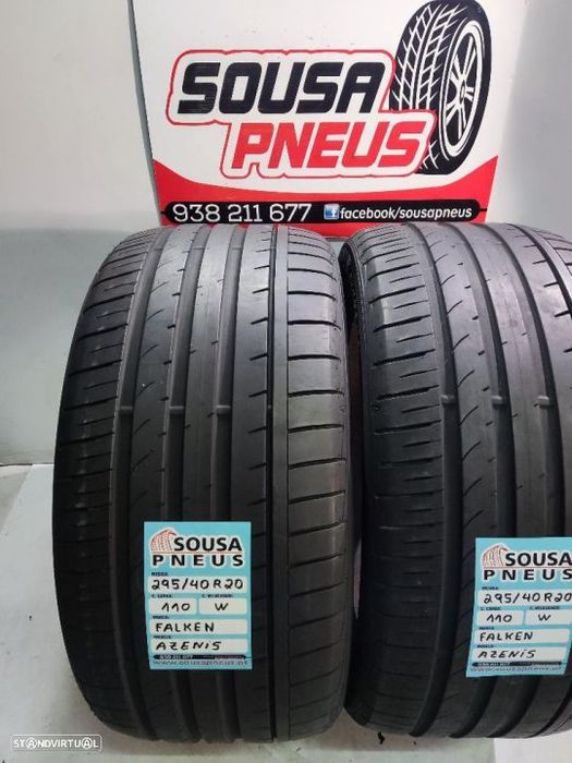2 pneus como novos 295-40r20 falken - oferta dos portes