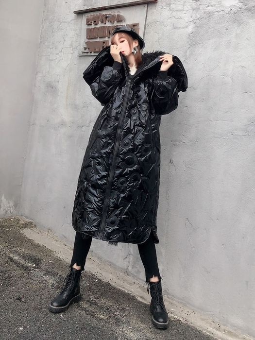 Куртка подовжена з капюшоном жіноча