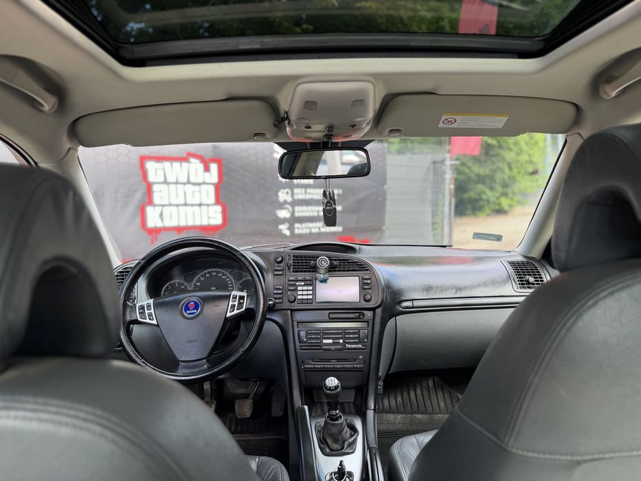 Saab 9-3 2.2 TiD 2004 Skóry Szyberdach Klima Hak Alufelgi Zero Rdzy Niskie Spalanie Zadbany