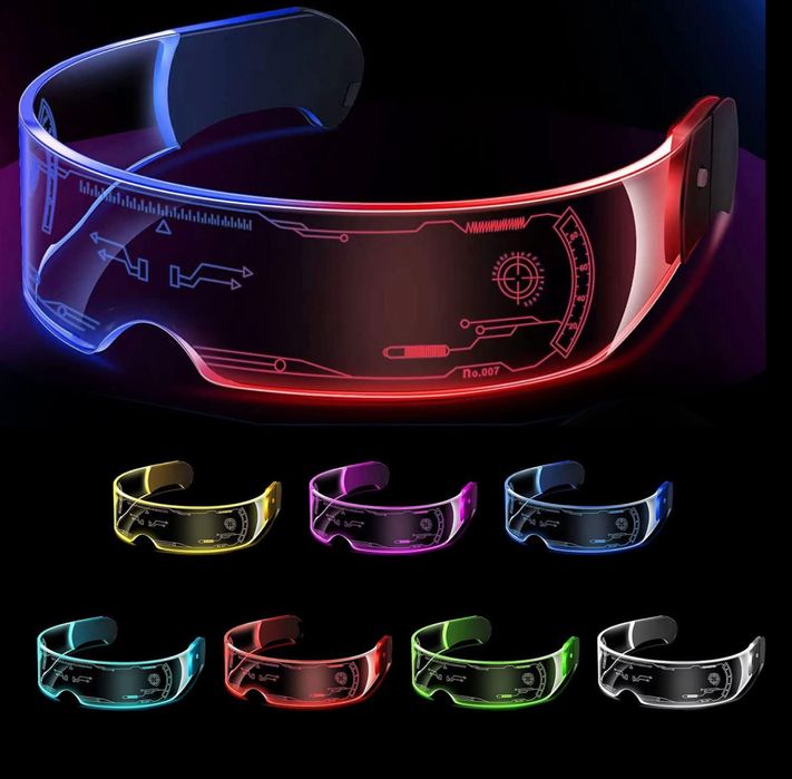 Oculos Futuristas LED Carnaval
