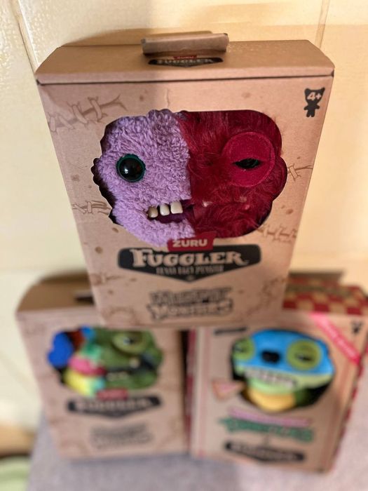 Мягкая игрушка Фуглер Fuggler Половинки Зубастик Черепашка- ниндзя Нов