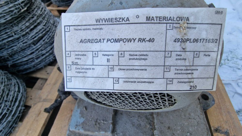Agregat pompowy RK 40