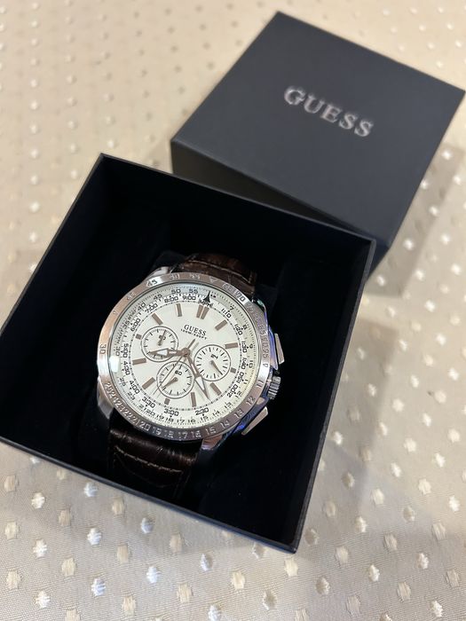 Relogio Guess cronografo bracelete cabeldal castanho
