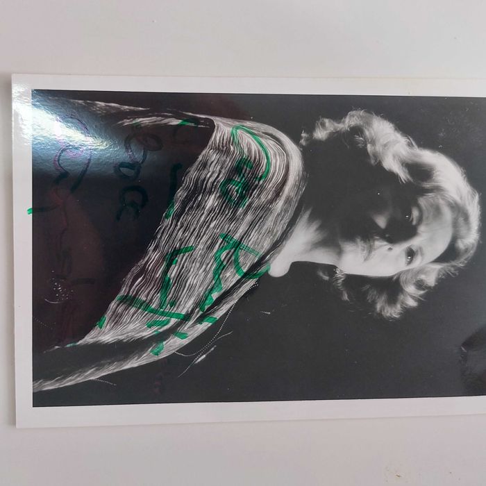 Fadista Amalia Rodrigues Foto com dedicatória e autografada
