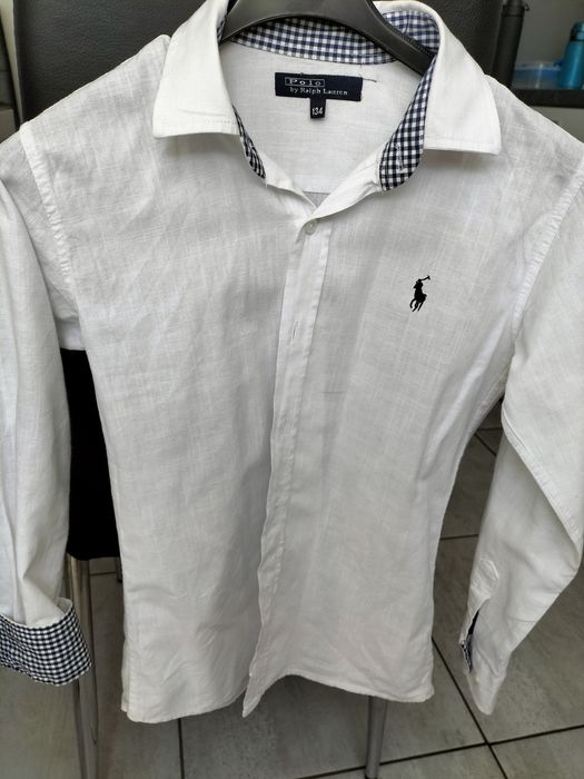 Dwie koszule Ralph Lauren 134/140 chłopięce