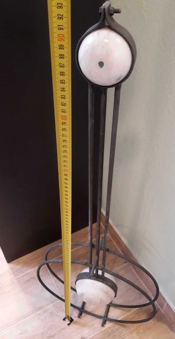 Peça de Arte - Pendulo em aço com pedra alpinina