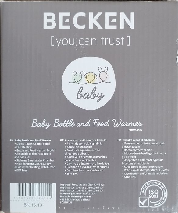 Aquecedor de alimentos e biberão -Becken