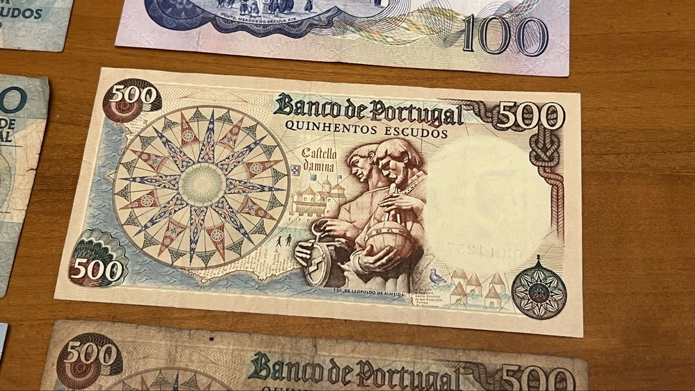 Lote de 24 Notas Escudos de Portugal (1964-1988)