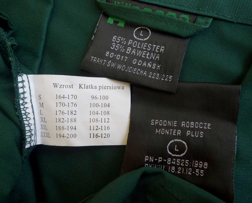 spodnie ogrodniczki i bluza - ROBOD - model MONTER PLUS - 182/108