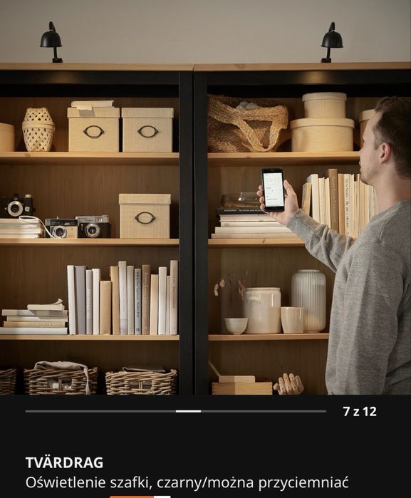 Ikea lampki zestaw z pilotem