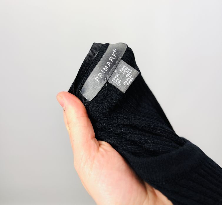 Czarna dzianinowa sukienka  M/L 38/40 Primark