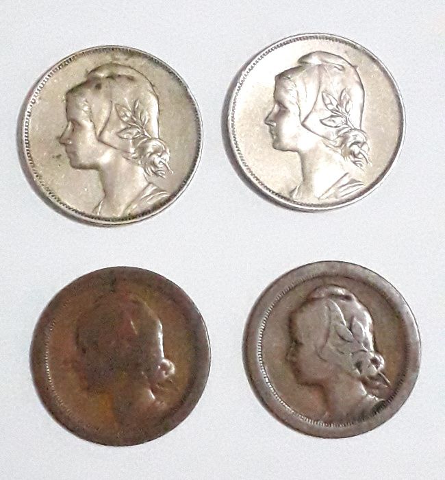 Lote de 11 Moedas antigas (centavos) da República Portuguesa