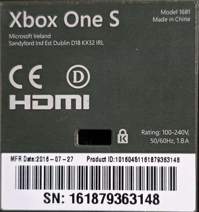 Xbox S 1TB tera bajt