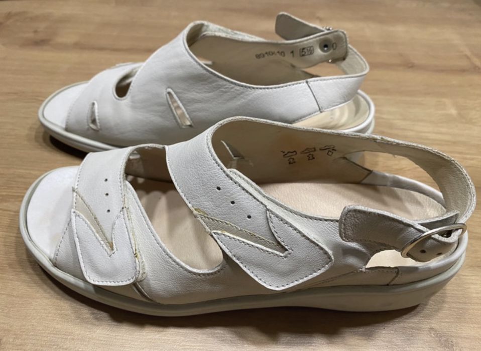 waldläufer weite k sandały ortopedyczne zdrowotne biale 39