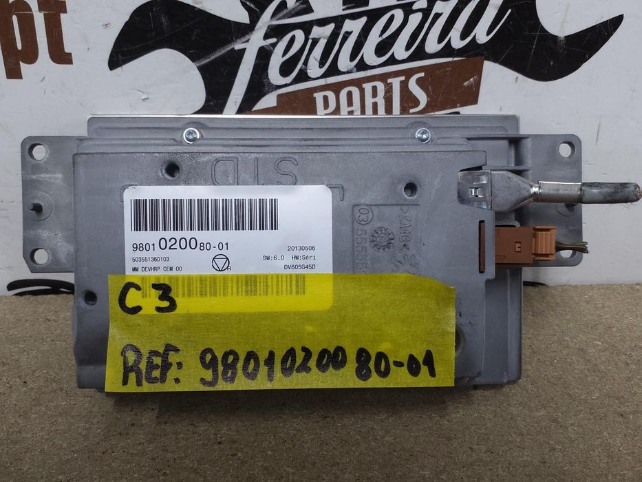 Rádio Display Citroen C3 Ii (Sc_) Ref: 980102008001  | 2009 - 2016