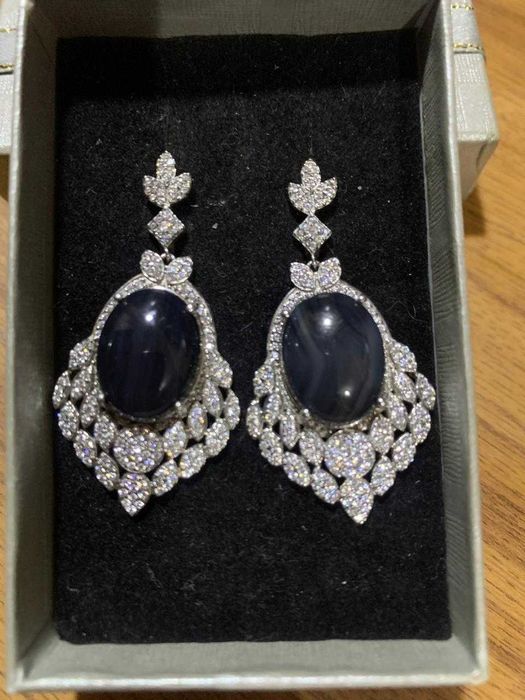 Сережки кульчики з агатом