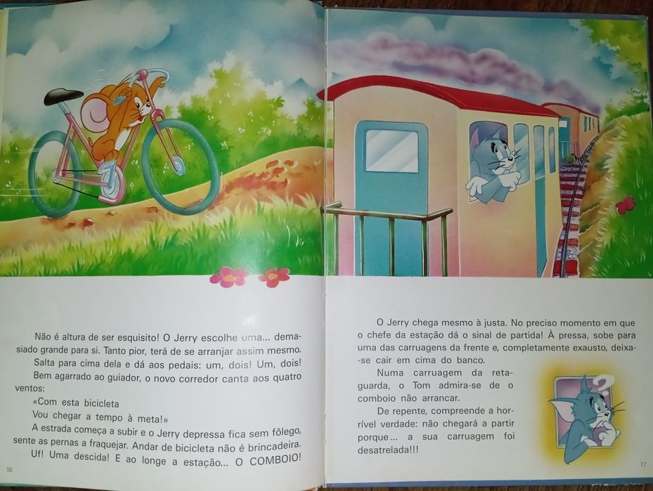 Livro Infantil Vintage "A Volta ao Mundo de Tom e Jerry"