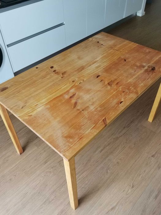 Mesa de cozinha IKEA INGO em pinho maciço, 120x75 cm