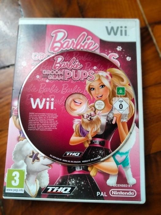 Barbie groom and glam pups para Nintento Wii