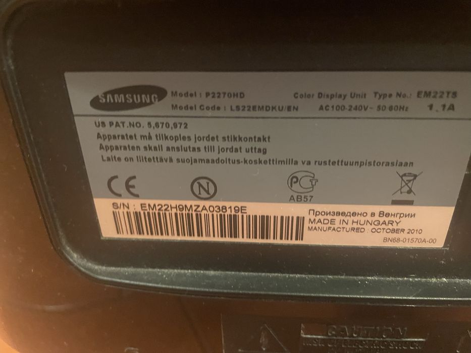 Monitor samsung 22 cala