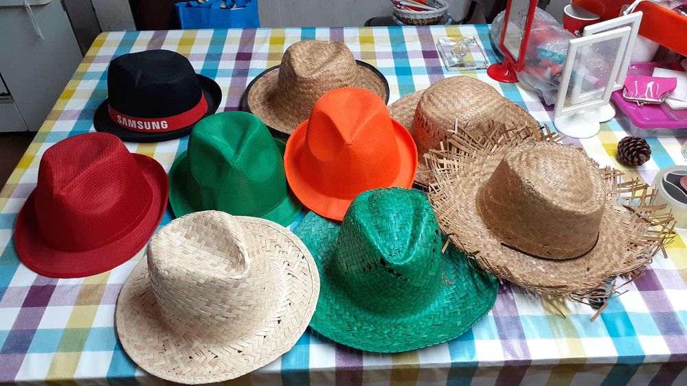 9 chapéus de coleção (venda do conjunto - completamente novos)