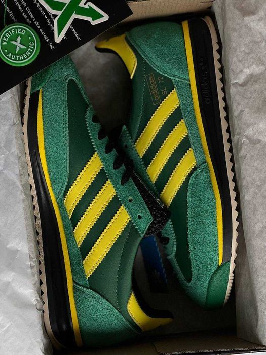 Мужские кроссовки Adidas SL '72 Green Premium. 40-45