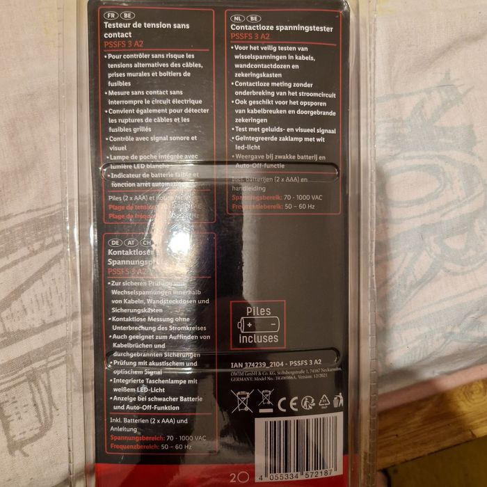 Tester de corrente novo