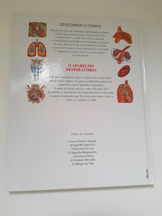 Livro infantil juvenil O aparelho respiratório