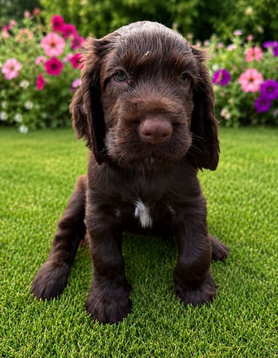Field Spaniel czekoladowa