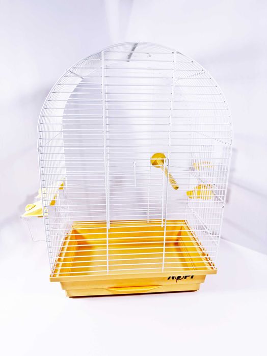 Клетка для птиц "Паверия", с аксессуарами, белый, 50х34х22см.Попугаям!