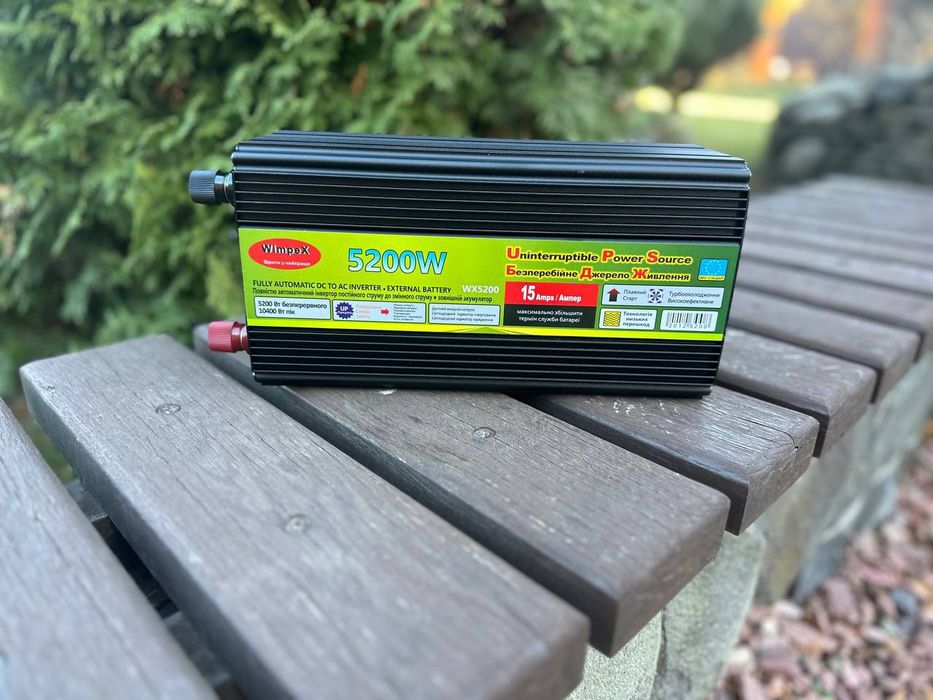 Потужний ІНВЕРТОР 5200W‼️ Акумулятор Безперебійник Зарядний пристрій