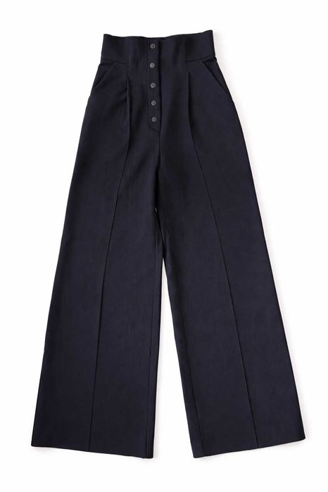 Брюки чорні Gepur з акцентними кнопками