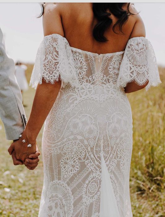 PIĘKNA SUKNIA ŚLUBNA BOHO - Gala Funkja stan idealny