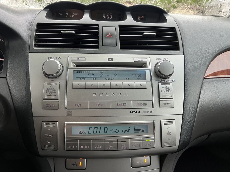 Toyota Camry Solara  2.4   2007 год 2-Владельца