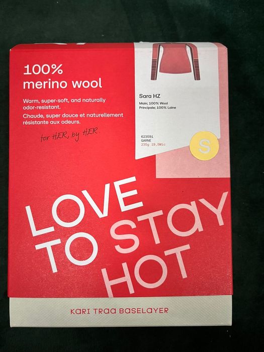 Kari Traa koszulka 100% merino bluzka termoaktywna wełna baselayer S