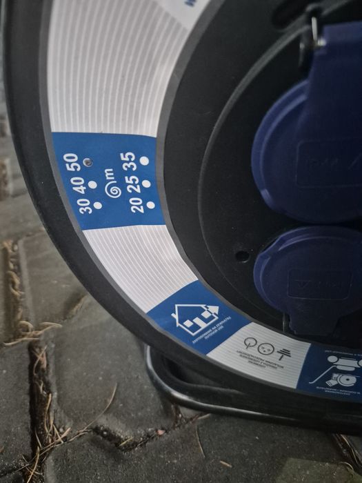 Przedłużacz bębnowy 50m 3x1.5mm2 nowy