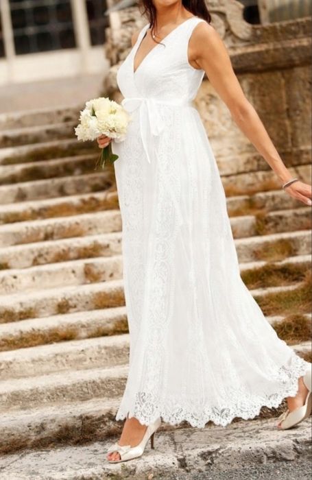 Sukienka ślubna BOHO r. 42