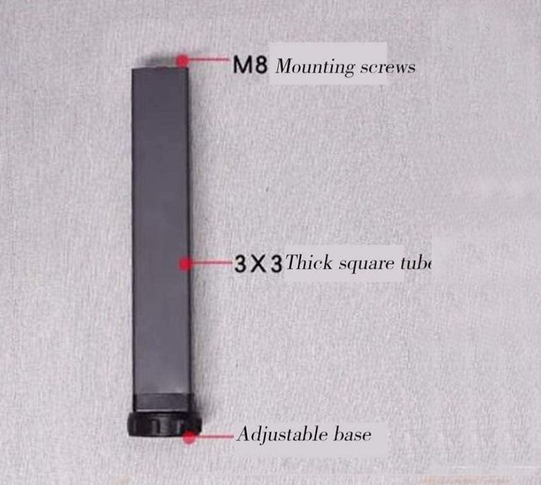 4szt Nóżki regulowane 1-2cm wysokosc 24cm