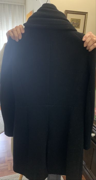 Sobretudo preto Zara